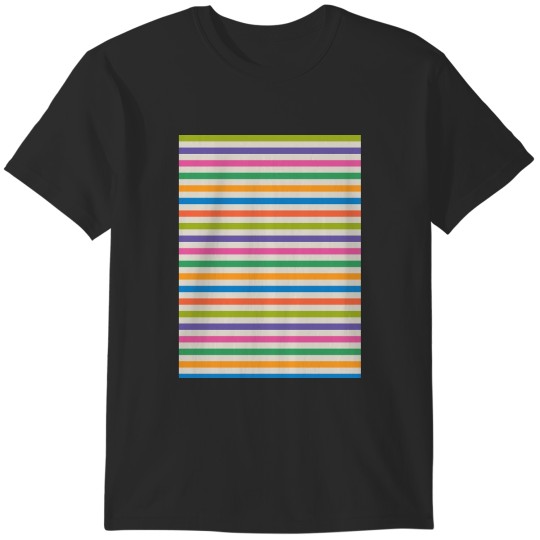 Discover Colorful Stripes Graphic (2) T-Shirts