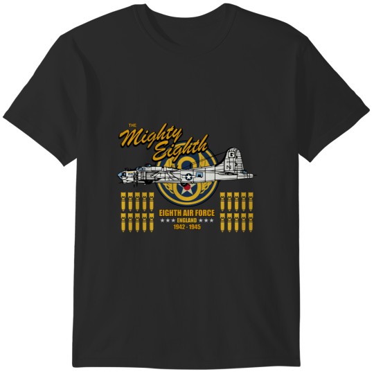 Discover The Mighty Eighth - B-17 Flying Fortress Eighth Air T-Shirts