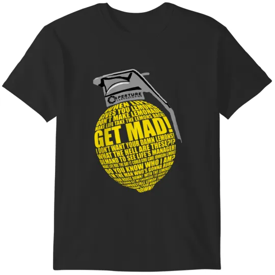 Discover Portal 2 Cave Johnson Combustible lemon quote T-Shirts