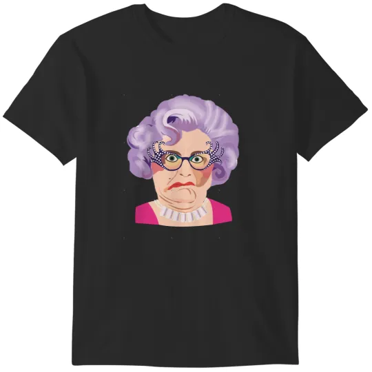 Discover Dame Edna, Enda Everage, Barry Humphries, Aussie comedy, Australian T-Shirts