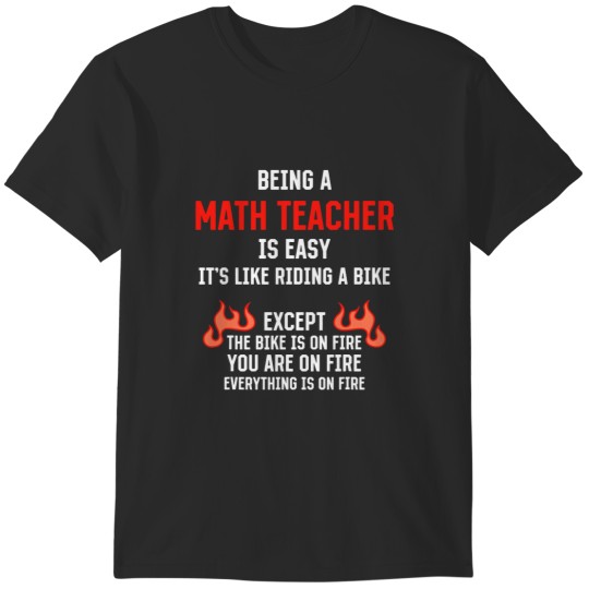Discover Being a Math Teacher Is Easy Funny Algebra Teacher Humor 21 T-Shirts