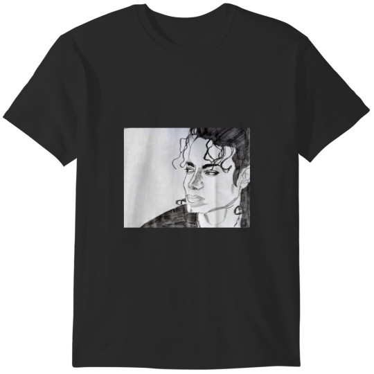Discover Micheal Jackson pencil sketch T-Shirts