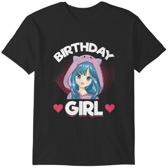 Discover anime manga birthday girl birthday T-Shirts