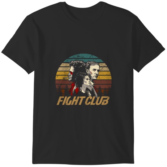 Discover Vintage Fight Art Club Film Main Characters T-Shirts