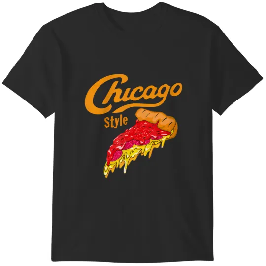 Discover chicago style deep dish pan pizza T-Shirts
