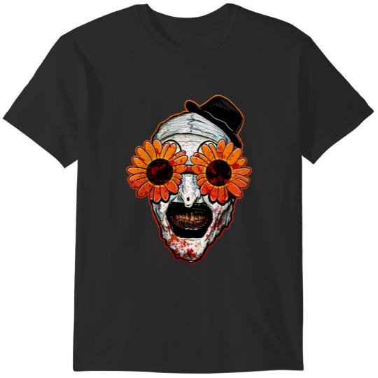 Discover Art The Clown Terrifier 2 Sunflower Sunglasses Horror T-Shirts