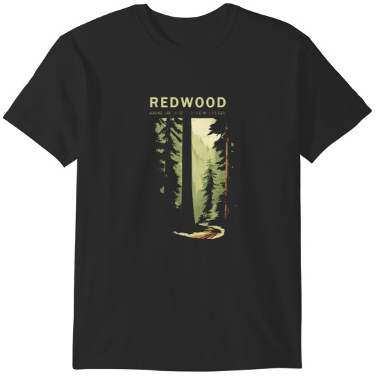 Discover Redwood National Park Vintage Travel Poster T-Shirts