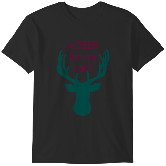 Discover Deer Hit My Car! Sticker T-Shirts