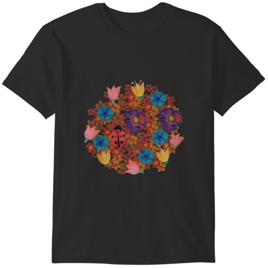 Discover bloomed flower pattern T-Shirts