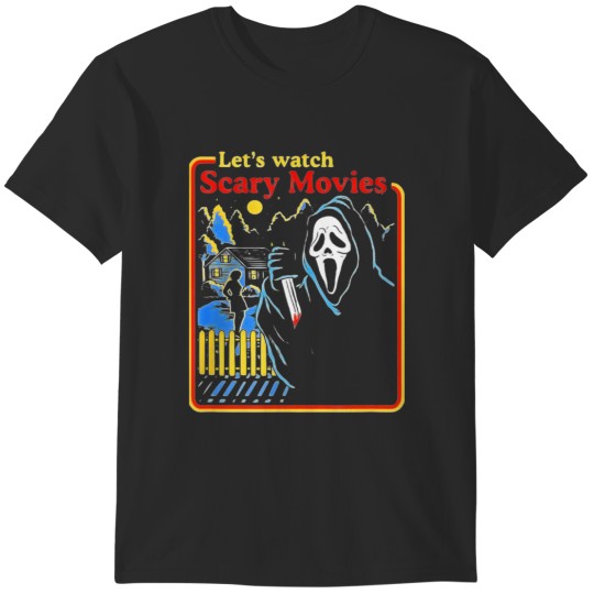 Discover Lets Watch Scary Movies Scream Horror T-Shirts