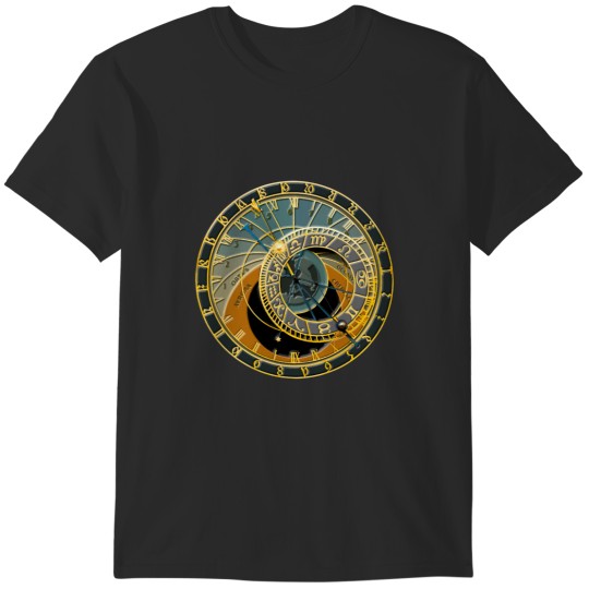 Discover Prague astronomical clock T-Shirts