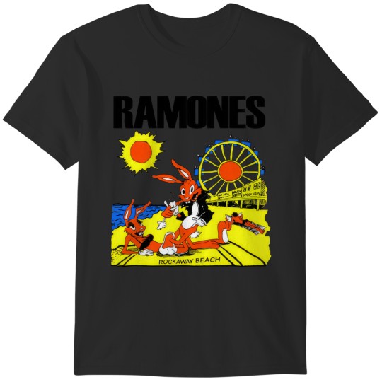 Discover Vintage 1988 Ramones Rockaway Beach T-Shirts