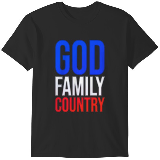 Discover God, Family, Country T-Shirts