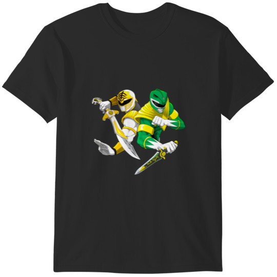 Discover Green and White Power Rangers T-Shirts