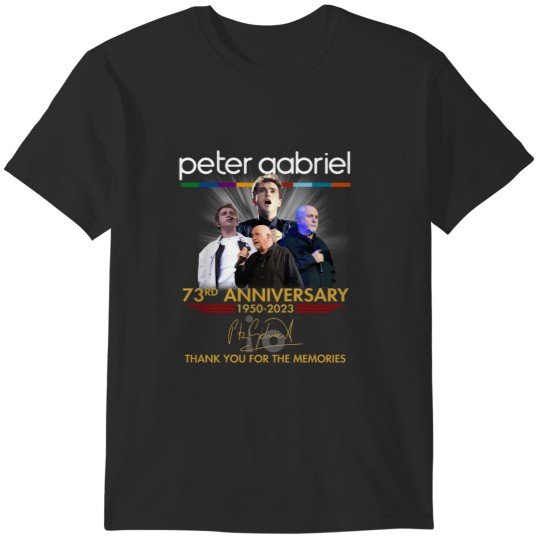 Discover Peter Gabriel 73rd Anniversary 1950 to 2023 Signature T-Shirts