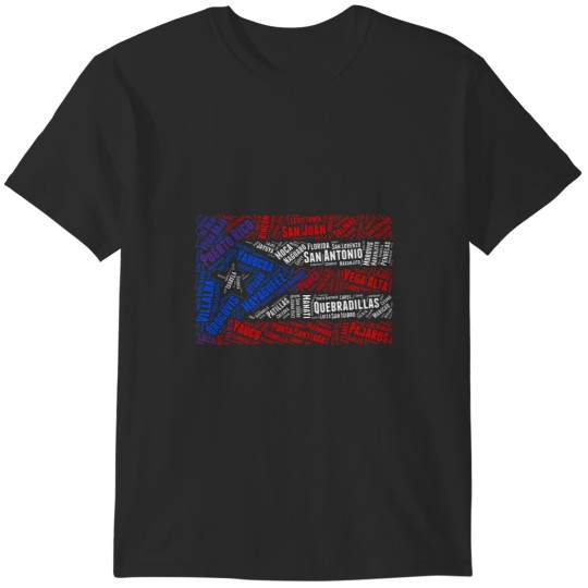 Discover Puerto Rico clip Art Flag 2024 T-Shirts