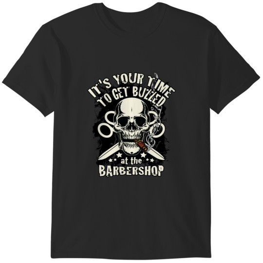 Discover Your Time to Get Buzzed - Barber Graphic Premium T-Shirts