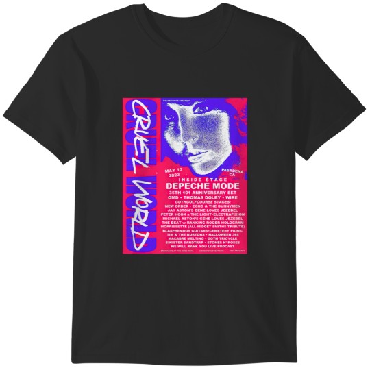 Discover Cruel World Fest Lineup 2023 T-Shirts