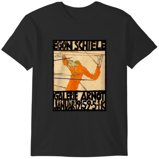 Discover Egon Schiele - Art Poster of the Schiele exhibition at Galerie Arnot 1915 T-Shirts