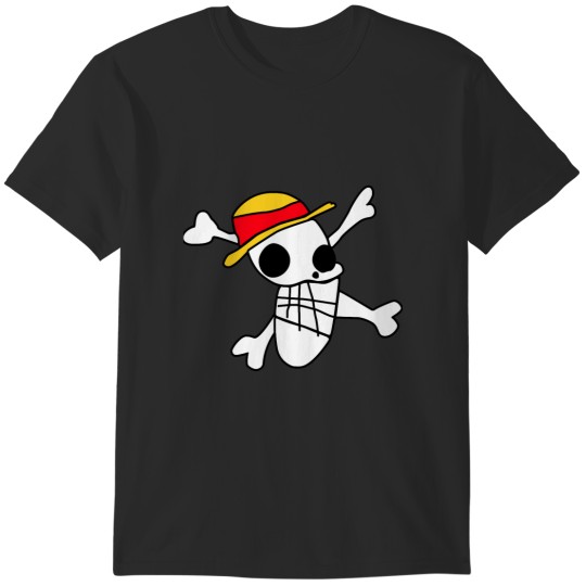 Discover Birthday Gifts Luffy'S Jolly Roger Drawing Gift For Music Fans T-Shirts