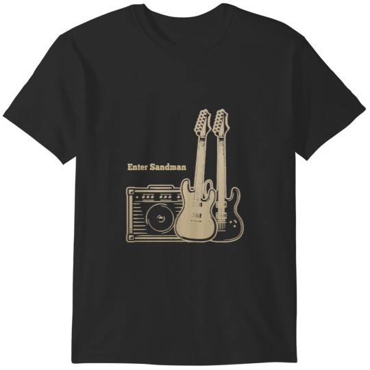 Discover Enter Sandman Playing With Guitars T-Shirts