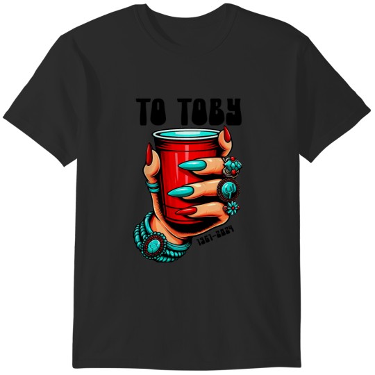 Discover Toby Keith red. Solo cup to Toby cheers rip in memory country music T-Shirts