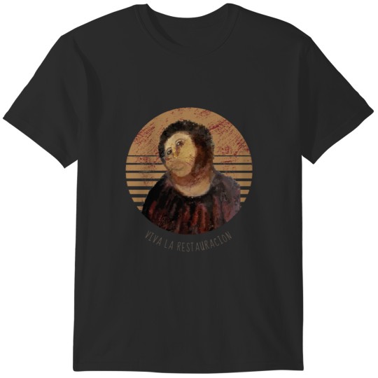 Discover Viva La Restauracion Jesus Fresco Restoration Fail Meme T-Shirts