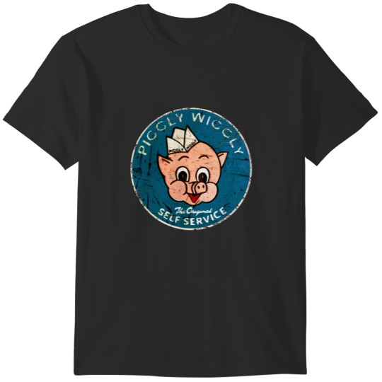 Discover Pigglys Wiggly - Self Service Vintage - Pigglys Wiggly - T-Shirt T-Shirts
