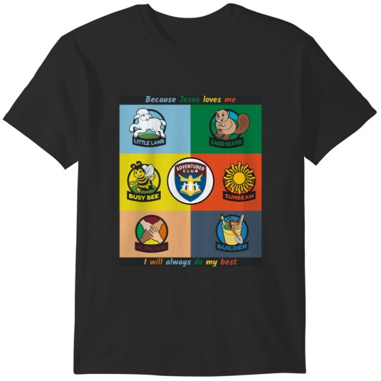 Discover Adventurer Club Colourful Poster with Pledge T-Shirts