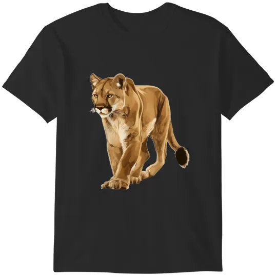 Discover cougar face for wild and big cats lovers t T-Shirts
