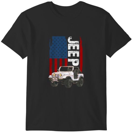 Discover -Jeep-American Flag-Jeep- T-Shirts
