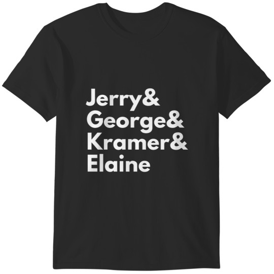 Discover Jerry, George, Kramer, and Elaine (White Variant) T-Shirts