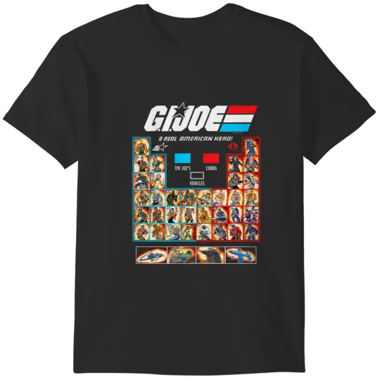 Discover gi joe group shot periodic roll call t T-Shirts