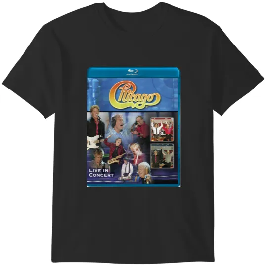Discover CHICAGO band LIVE IN CONCERT Album T-Shirts