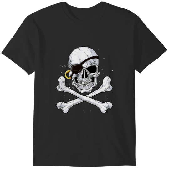 Discover Jolly Roger Skull &amp Crossbones T shirts Pirate Tee shirts Gift T-Shirts