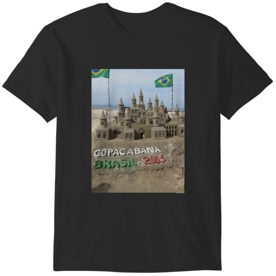 Discover Rio Brazil, Ipanema Beach, Copacabana Beach, Sand Sculpture, 2015 T-Shirts