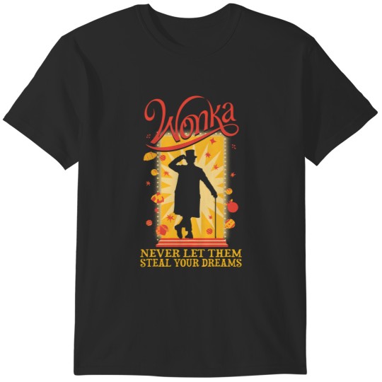 Discover Wonka Movie Wonka Doorway Silhouette T-Shirts