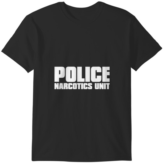 Discover POLICE Narcotics Unit Law Enforcement Front Back Men_s Tee POLICE veteran T-Shirts