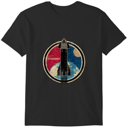 Discover SpaceX Starship Badge T-Shirts