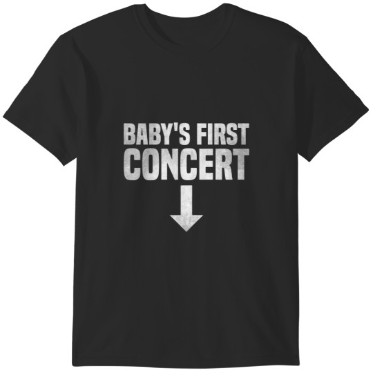 Discover Womens Babys First Concert Music Funny Festival Concert Pregnancy T-Shirts