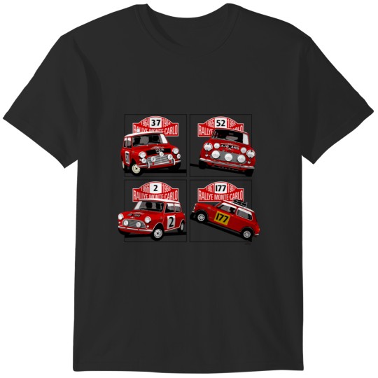 Discover Monte Carlo Rally Mini Coopers T-Shirts