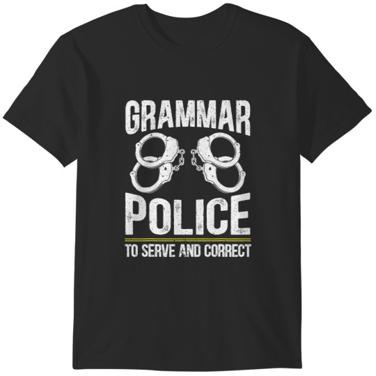 Discover Grammar Police English Grammar T-Shirt