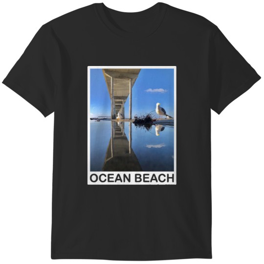 Discover Ocean Beach Pier White T-Shirts