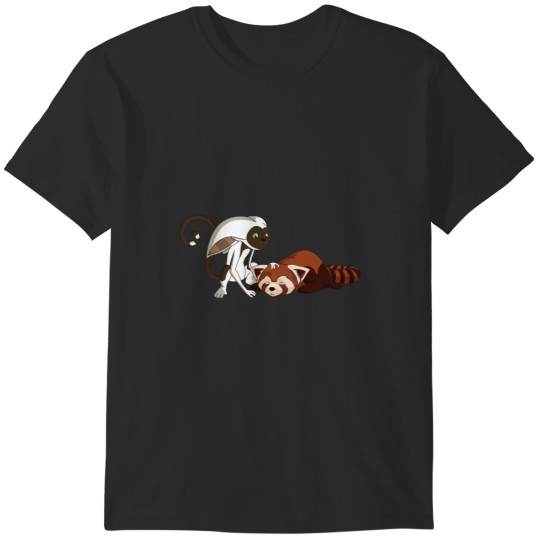 Discover Momo petting Pabu T-Shirts