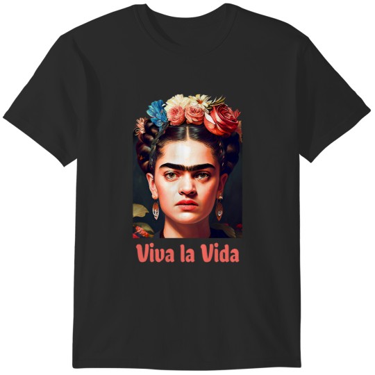 Discover Viva la Frida, Frida Kahlo Khalo portrait T-Shirts