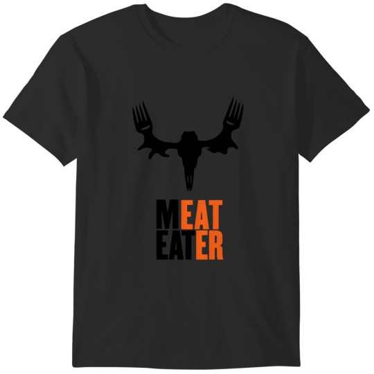 Discover Men_s Gray Meat Eater Logo Short Sleeve T-Shirt T-Shirts