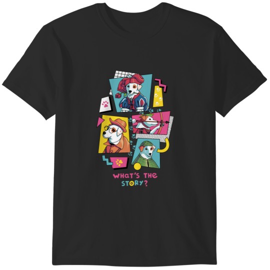 Discover What's the Story, Wishbone  Tv Show, 90s, Jack Russell T-Shirts