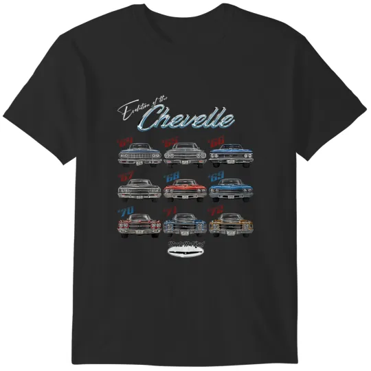 Discover evolution of the chevelle,ss,hotrod,muscle car,ss454,ss427 t T-Shirts