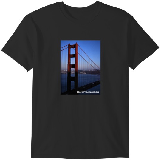 Discover Golden Gate Bridge at Sunset T-Shirts