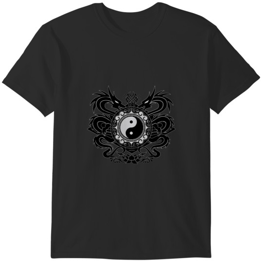 Discover Yin Yang Tribal Dragon T-Shirts